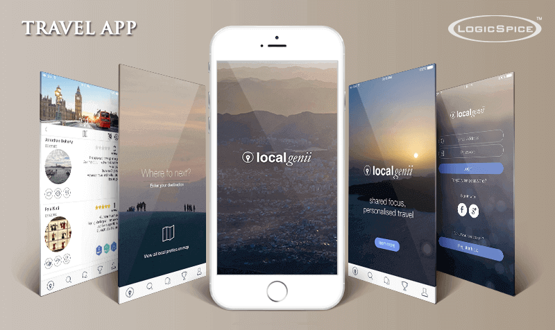 Local Genii travel app built by LogicSpice